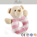 BE133014-A 14cm Blue bear plush stuffed animal baby wrist rattle